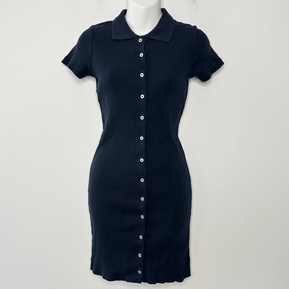 BRANDY MELVILLE Caroline Dress Preppy Ivy Cotton Nautical Sloanie Plazacore Chic - Picture 2 of 8